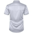 thumbnail image 5 of Men's Casual Short Sleeve Button-Down Shirt for Party and Daily Wear, 5 of 8