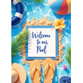 thumbnail image 4 of Decorative Summer Pool Banner Welcome Pool Beach Theme for Outdoor Party Kids Gathering Poolside Celebration, 4 of 7