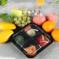 thumbnail image 3 of TAILTOSS Fruit Salad Packaging Box Plastic 10Pcs 7.9x7.9x2.2in For Daily Use, 3 of 10
