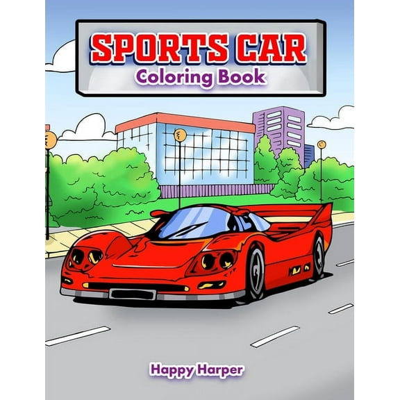 Sportscar Coloring, (Paperback)