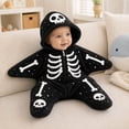 thumbnail image 6 of Halloween Baby Starfish Onesie, Thick Imitation Fleece Starfish Newborn Romper, Infant Footie Jumpsuit Winter Warm Outfits, 6 of 8
