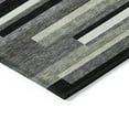 thumbnail image 4 of Addison Rugs Chantille Indoor/Outdoor Transitional Stripes Black Washable Rectangle Rug, 8' x 10', 4 of 6