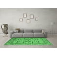 thumbnail image 3 of Ahgly Company Indoor Rectangle Oriental Emerald Green Industrial Area Rugs, 6' x 9', 3 of 4