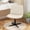 Beige, variant on CL.HPAHKL Vanity Chair with Back, Armless Criss Cross Legged Chair, Comfy Home Office Desk Chair, Height Adjustable & Wide Seat, Beige