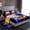 Blue Orange Red, variant on Castle Fairy Basketball Sport Twin Sheet Sets for Female Men,Flame Lightning Bedding