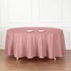 thumbnail image 2 of Mantel redondo de poliéster BalsaCircle de 120" en color rosa empolvado para bodas, 2 of 8