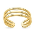thumbnail image 7 of 14K Yellow Gold Polished 3 Row Toe Ring, 7 of 7