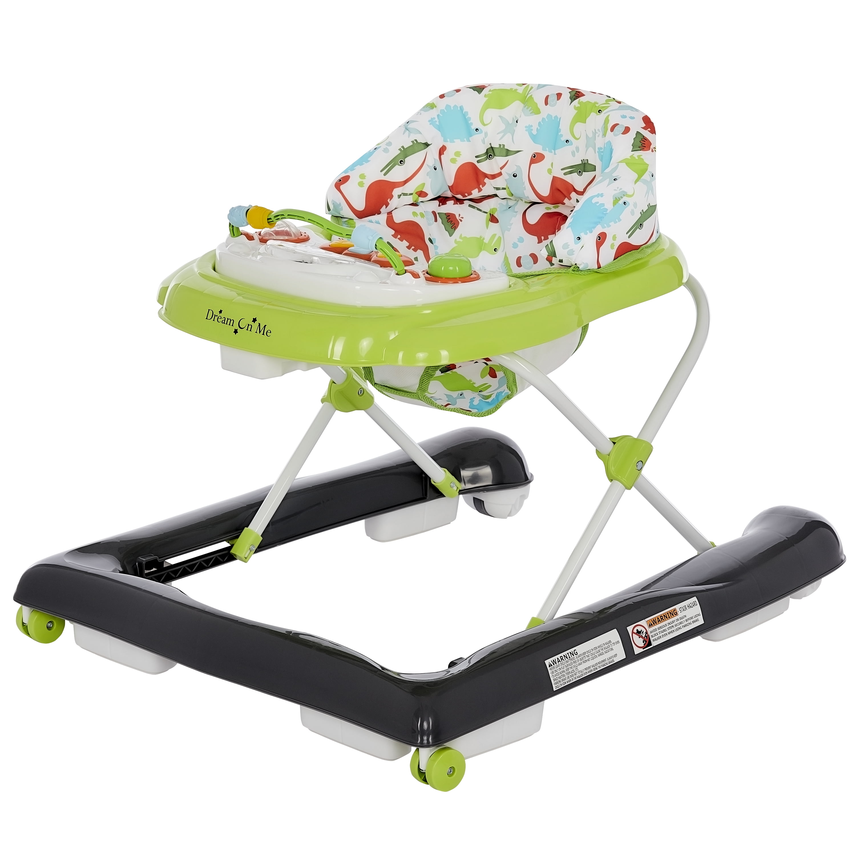 NEW iSafe Baby Boy Girl Activity 2in1 Walker and Rocker Foldable Wheels Play Toy 