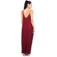 thumbnail image 3 of Pink Ice Women's Trendy Harem Cut Maxi Dress w Pockets (L, Wine), 3 of 3