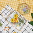 thumbnail image 3 of 3 Packs Pressed Flowers Glass Frames- Golden Hanging Picture Frames with Chain Floating DIY Artwork Display, 3 of 7