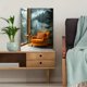 thumbnail image 5 of Qisvanset 12x16 Inch Foggy Mountain Forest Wall Mural, Self Adhesive Nature Landscape Living Room Decor, 5 of 8
