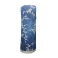 thumbnail image 4 of Cute Party Sun Dresses Daisy Print Knee Length Women's Casual Loose Flowy Tank Sundress for Women Beach Vacation Round Neck Sleeveless Midi Summer Shirt Dress for Women Blue XXXXL, 4 of 6