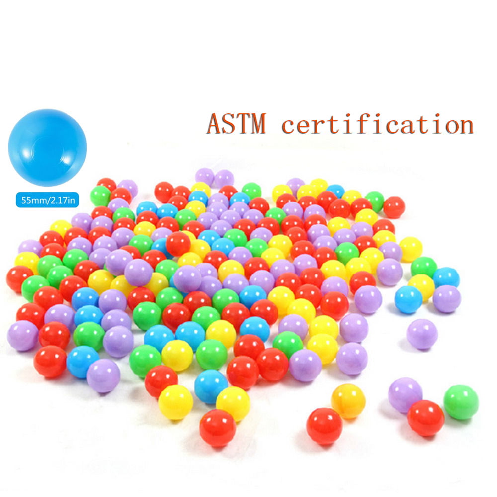 55mm Safty Secure Baby Kids Pit Toys Swim Fun Colorful Soft Plastic Ocean Ball 