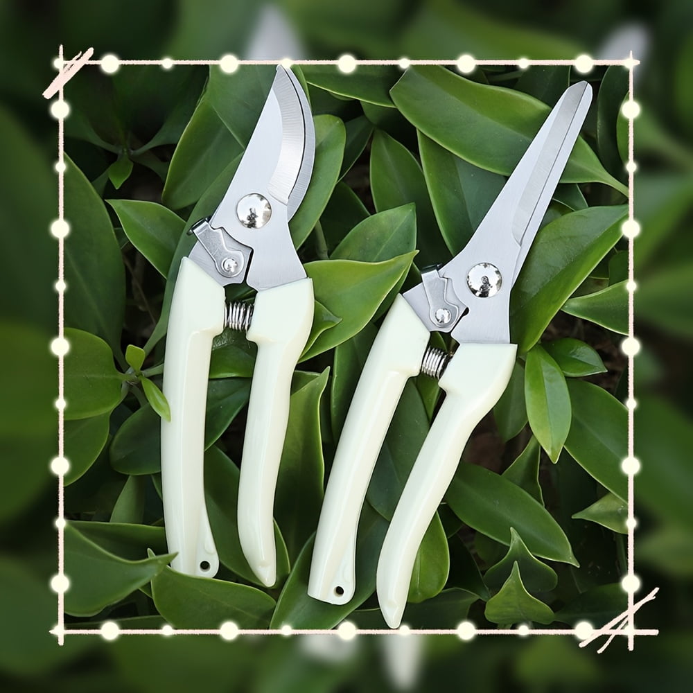 HLONK 2pcs Garden Pruning Shears  Stainless Steel Garden Scissors  Gardening Scissors  Garden Scissors  Pruning Shears  Pruning Shears Gardening Garden Tools