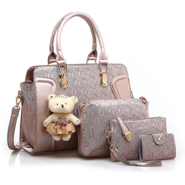 Bolso de mano de cuero Pu para mujer a la moda, bolso de hombro, bolso de mano, monedero de tarjeta, regalo kaili Sencillez