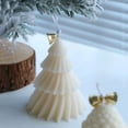 thumbnail image 3 of 3D árbol de Navidad geométrico giratorio Pino silicona vela molde DIY vela molde jabón resina yeso molde regalos artesanía decoración del hogar, 3 of 4