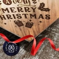 thumbnail image 3 of Soul Décor Christmas Ornaments Tree Decorations, Have A Very Merry Christmas Ornament, Large 3.75" Diamond Metal Ornament, Velvet Pouch Included, 3 of 7