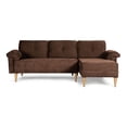 thumbnail image 2 of Sala Modular Reversible De Velvet Chocolate Modelo Sergey, 2 of 11