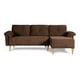 thumbnail image 2 of Sala Modular Reversible De Velvet Chocolate Modelo Sergey, 2 of 11
