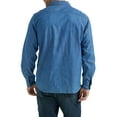 thumbnail image 2 of Wrangler® Men's and Big Men's Relaxed Fit Long Sleeve Woven Shirt, Sizes S-5XL, 2 of 3