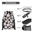 thumbnail image 4 of Rateoe Cute Baseball Pattern Durable Student Backpack Laptop Bag- Ergonomic Design, Waterproof Twill Fabric - Ideal for School, Travel, and Outdoor Activities, 4 of 6