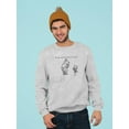thumbnail image 2 of Pooh Bear Being A Friend Sweatshirt Men -Smartprints Designs, Male x-Large, 2 of 4