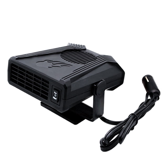 Black 24V Vehicle Heater With Fast Heating For Defrosting And Demisting In Trucks And Suvs Featuring Easy Installation And Safety Functions