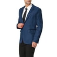 thumbnail image 4 of Unique Bargains Men's One Button Slim Fit Casual Sport Coat Blazer Jacket, 4 of 6