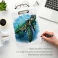 thumbnail image 4 of FMSHPON Ocean Turtle Clipboard Hardboard Wood Nursing Clip Board and Pull for Standard A4 Letter 13x9 inches, 4 of 7