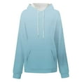 thumbnail image 5 of BXINGOHAI Oversized Women Hoodies Fleece Sweatshirts Fall Fashion Pullover Sweaters Winter Clothes Sky Blue,XL, 5 of 5