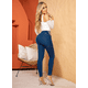 thumbnail image 3 of Jeans corte colombiano mezclilla Mujer Push Up súper skinny azul acero 5, 3 of 4