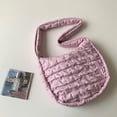 thumbnail image 4 of Bolso informal para mujer, bolso plisado de cuero PU, bolso hinchado, bolso de ocio para mujer, 4 of 7