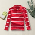 thumbnail image 3 of Toddler Boy Polo Shirt Long Sleeve Tops Collared Shirts Basic T-Shirts Plaid Shirt for Kids Boys 12-13 Years, 3 of 4