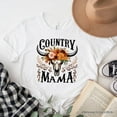 thumbnail image 6 of Country Mama Floral Buffalo Skull Vintage T-Shirt, Western Natural and White Women&rsquo;s Tee, 6 of 6