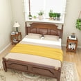 thumbnail image 4 of Gymax 2-Tier Square End Table Narrow Sofa Side Nightstand w/ Storage Shelf & Wood Legs, 4 of 9