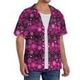 thumbnail image 2 of Kdxio Men's Hawaiian Shirt for Men Short Sleeve Shirt Snowflakes And Christmas Summer Casual Holiday Beach Button Down T-Shirts, 2 of 5