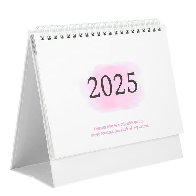 Miangastore Decorative Desk Calendar Daily Use Monthly Calendar Office Standing Calendar Decor