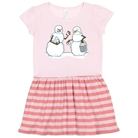 

Inktastic Snowmen Army Gift Toddler Girl Dress