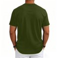 thumbnail image 7 of IAJDKMEK True Classic Tees Men's Short Sleeve T-Shirt - Breathable Stretchy Base Layer for Fitness Training, Mens Casual Shirts Summer Tops for Men Lightweight,Army Green L, 7 of 7