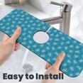 thumbnail image 6 of Pofeuu Sea Turtle Print Splash Guard for Sink Faucet Sink Gadgets-Splash Guard Behind Faucet Drip Catcher for Kitchen, Bathroom,Sink Mat, 6 of 7