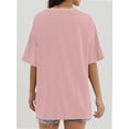 thumbnail image 2 of Womens Tops Short Sleeve Shirts Summer Comfy Crew Neck T-Shirt, 2 of 4