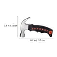 thumbnail image 3 of MasteelfCA 1pc Short Handle Hammer Mini Anti-slip Claw Hammer Hand Tool Nail Hammer, 3 of 7