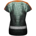 thumbnail image 2 of Halloween Math Geek Scientist Superhero Costume All Over Womens T Shirt Multi 2XL, 2 of 2
