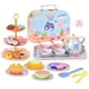 thumbnail image 1 of Juguete Juego de Té para Niñas, Juego de Té para Niños, Juego de Té de Princesas, Juego de Té de Hojalata para Niños, Tazas, Tetera, Pasteles de Plástico AMMAO TOY230209-1490toy, 1 of 2