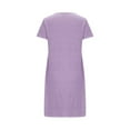 thumbnail image 5 of Weiqiqre Sleepwear for Women Heart Print Short Sleeve Round Neck Sleepshirts Nightgown Sleepdress, 5 of 6