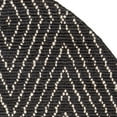 thumbnail image 3 of SAFAVIEH Bohemian Caymen Geometric Diamonds Jute Area Rug, Black/Ivory, 6' x 6' Round, 3 of 4