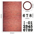 thumbnail image 4 of 49.2x78.7in Red Brick Wall Texture Door Curtain for Room Doorway, 4 of 7