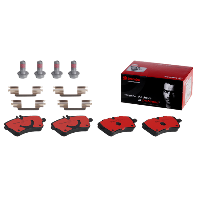 Brembo Brake Pad P50045N NAO; FMSI Number D872-7747; Ceramic; Set Of 4; With Hardware