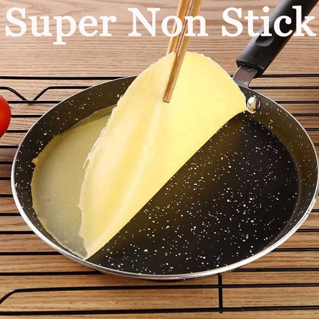 Cooking Aluminum Frying Pan 3 Size Nonstick Skillets Requires Less Oil Nonslip Grip Homes Kitchen Essential