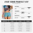 thumbnail image 5 of Fuzoiu Starfish Print Women's Workout Shorts,Workout Biker Shorts Women,Exercise Fitness Shorts,Scrunch Short, Athletic Shorts for Gym Yoga Running Sport Active-X-Large, 5 of 8